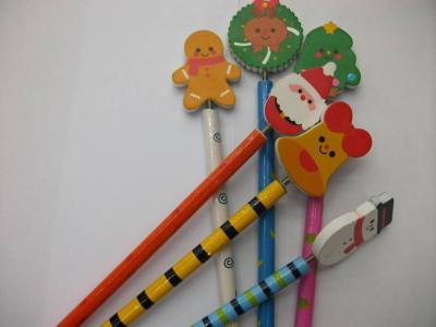 [factory direct sales] new Korean version of wooden flat, pencil Christmas small gifts wholesale