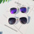 Simple, slanted, boxy style ultra-light driving sunglasses black for men