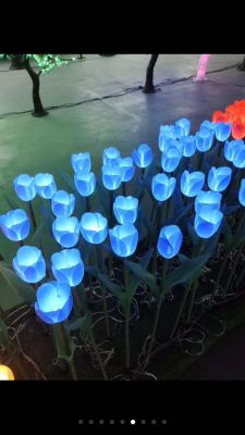 Manufacturers of shot LED square garden decorative flowers inserted landscape lamp