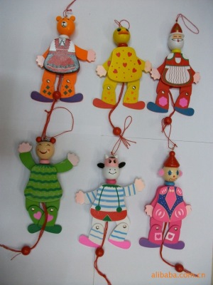 [factory direct sale] spot supply of cartoon animal cable human pull string puppet pull string animal