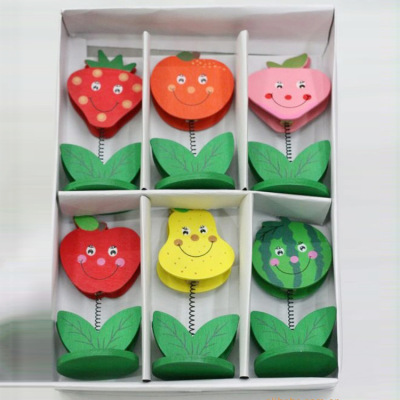 New garden silk-printed wind flower card clip specifications cartoon style fresh heart card clip wholesale