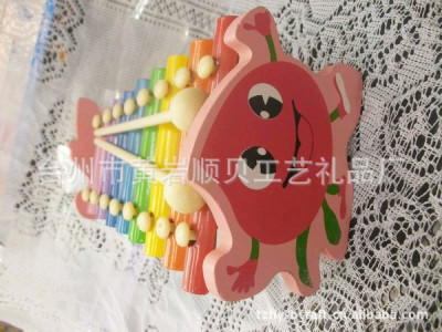 [the factory direct sale] wooden cartoon large octave three - dimensional fruit percussion baby would AIDS