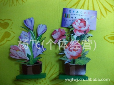 [direct sale of manufacturers] the new model of wooden simulation flower card holder with a LOGO