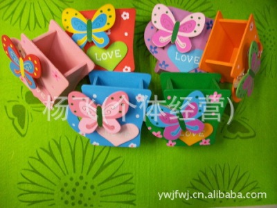 [factory direct sale] new buy wooden cartoon animal pen cylinder printed LOGO