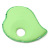 Baby shape pillow apple bear pillow anti-deflect head sponge breathable type