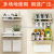 Stainless steel 304 punch - free kitchen shelves wall - mounted seasoning shelves kitchen sauce bottle storage rack