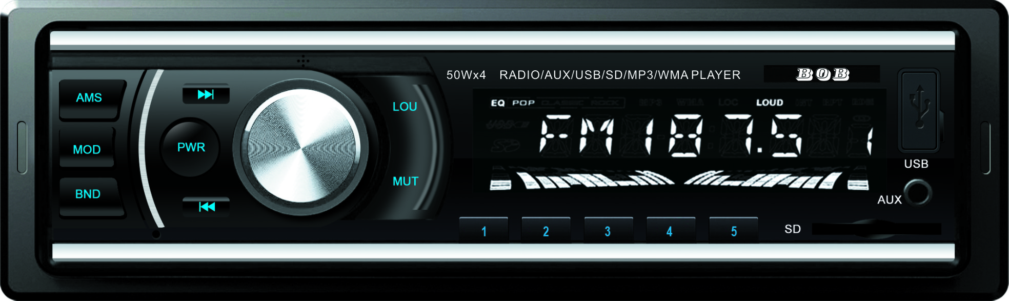 厂家直销全车型通用车载MP3汽车蓝牙卡机支持USB+FMSD卡