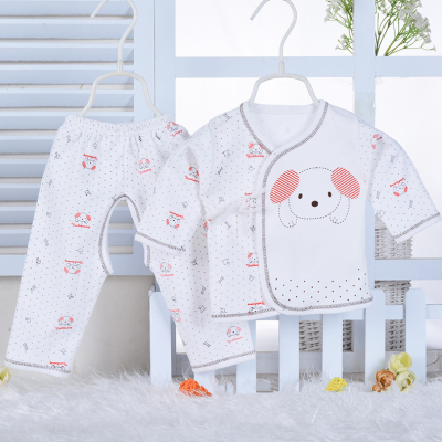 Baby cotton underwear set baby cotton autumn clothes children's clothes spring and autumn tie and monk's clothing