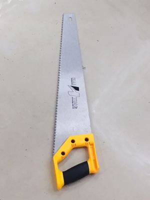 Hand saw with plastic handle
