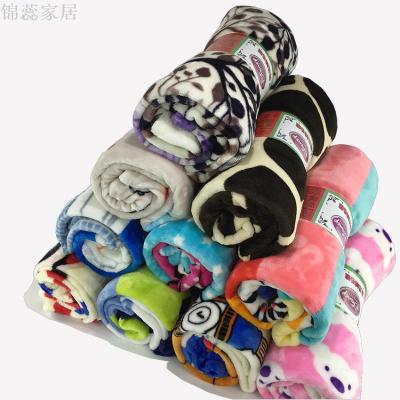 Factory Tail Goods Polyester Fiber Polyester Flannel Blanket Printing Polyester Promotion Chemical Fiber Flannel Flannel Blanket