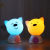 New cute pet light sensor LED creative night light bedroom bedside lamp silicone lamp