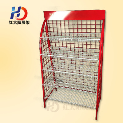 Beverage rack grid iron wire display rack pediatric shelf customized wholesale