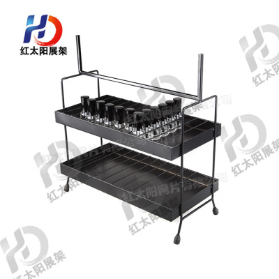 Red sun professional production table two layer nail polish display shelf nail polish shelf double quality assurance