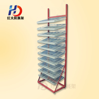 Coil frame net iron wire iron display frame supermarket promotion rack custom custom shelf wholesale