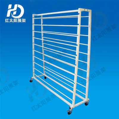 Factory Direct Sales Metal Craft Bed Cover Display Shelf Cloth Shelf Carpet Display Stand Wallpaper Display Shelf