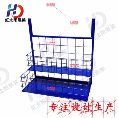 Net basket can put paint bucket blue spray paint gas station usable paint rack