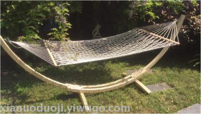 Outdoor hammock hardwood hammock wooden frame chair construction courtyard guesthouse swing frame