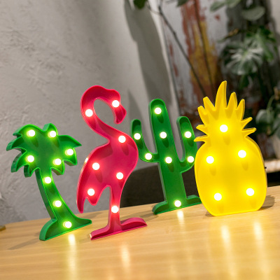 New model of Led light cactus flamingos light s hot style decorative symbol Christmas alphabet light