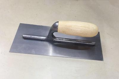 Wooden handle with aluminum foot plastering knife