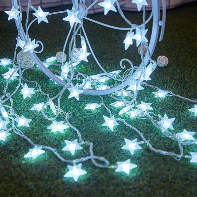 Christmas sales hot style LED lights decorated with five-pointed star lights string wedding festival lights string