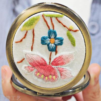 DIY embroidery. Hand embroidery. Mirror embroidery