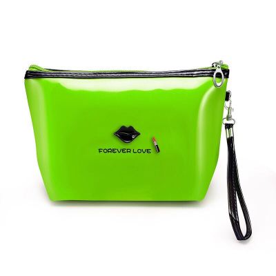Pu lip cosmetic bag, available in bulk, full color, factory direct sales