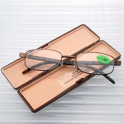  new products new metal frame plastic legs with box presbyopia resistant to fatigue