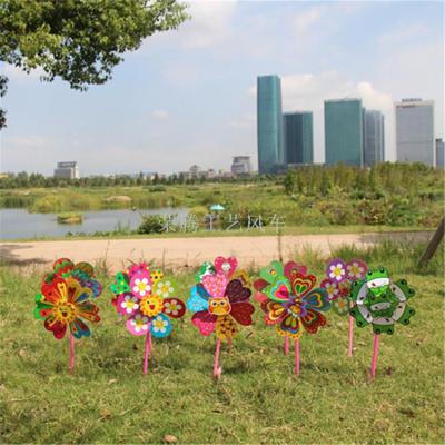 Stall selling windmill manufacturers direct sales professional production of toy cartoon windmill DIY 