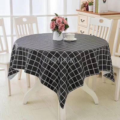 PVC printed tablecloth bronzing tablecloth PVC checked tablecloth popular style