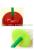 Lovely Cherry Shape Brush Toilet Cleaner Cleaning Sanitary Brush Lavatory Cleaning Tool WC Plastic Bathroom Decor 