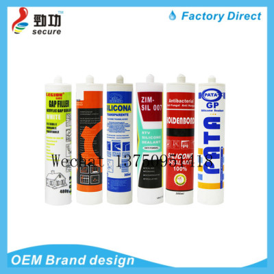 Silicone weather resistant sealant glass construction glue