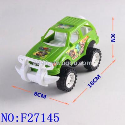 Cross-border children's plastic toys wholesale inertia vehicle military vehicle F27145