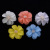 Supply hand woven frosted acrylic flower ornaments accessories Christmas decoration diy beads manufacturers customized