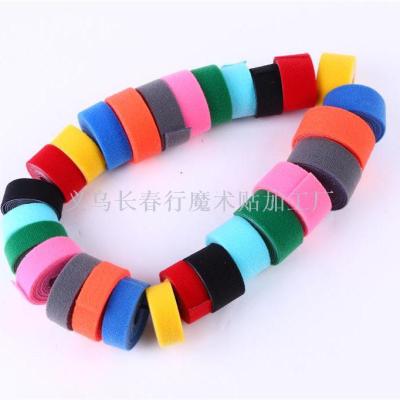 Velcro manufacturers customize color nylon back to back Velcro adhesive buckle, belt Velcro binding belt