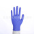 Disposable nitrile gloves are powder free, wear resistant, blue and purple 9 \"anti-slip, acid-resistant and alkali resistant laboratory nitrile gloves