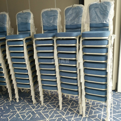 Shanghai five-star hotel banquet furniture banquet hall aluminum chair folding round table custom-made