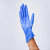 Disposable nitrile gloves are powder free, wear resistant, blue and purple 9 \"anti-slip, acid-resistant and alkali resistant laboratory nitrile gloves