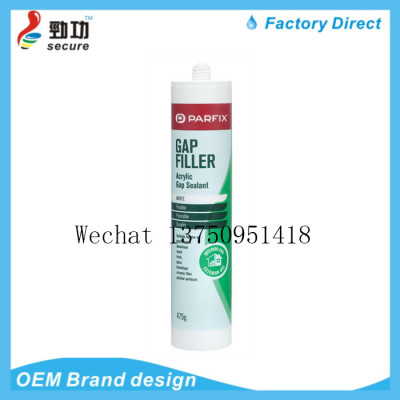 ACRYLIC GAP SEALANT caulking plastic trim plastic water-based adhesive jointing agent glass glue