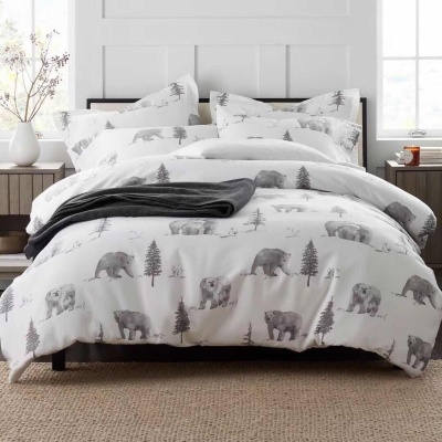 Bedding four-piece animal pattern cartoon small and fresh kit
