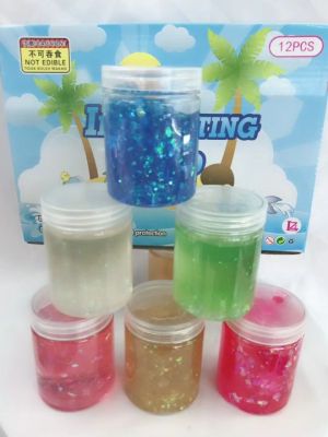 New color mud gold foil mud new stamp mud shlaim crystal mud manufacturers direct DIY Slime  mud