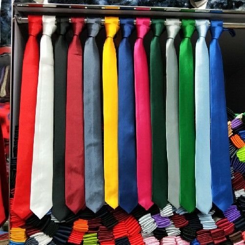 领带TIE 光面单色色丁纺丝5cm宽 长带打结衬衫青年领结