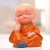 Popular Sibu Monks Resin Cartoon Doll Gift Samanera Car Ornament Shaolin Kung Fu Kid Decoration Solid