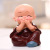 Popular Sibu Monks Resin Cartoon Doll Gift Samanera Car Ornament Shaolin Kung Fu Kid Decoration Solid