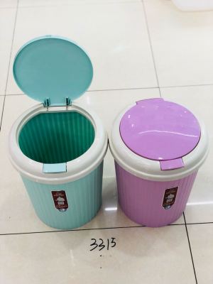 Xinshan Source Factory Flap Trash Can Kitchen Living Room Office New Arrival Practical Toilet Pail Size No. 2