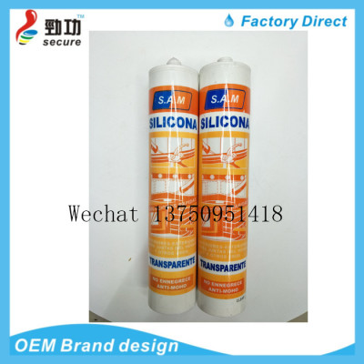 S.a.m.silicona kitchen & bathroom glass adhesive waterproof mildew proof neutral sealant Spanish silicone adhesive