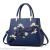 European and American autumn winter female bag embroidery slant shoulder bag