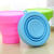 Candy color portable travel silicone folding cup is suing sports telescopic mouthwash cup expansion CPU