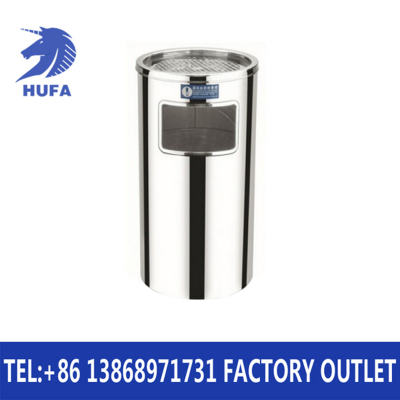 Hotel Supplies round Stainless Steel Trash Can Ash Bucket Non-Magnetic Square Garbage Bin