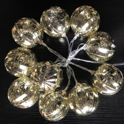 Led lights string gold and silver spiral ball to cloud lights Christmas and white I wedding decoration lamp wholesale manufacturers direct marketing