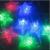 LED serial lights Christmas decoration holiday supplies lighting up the pentagonal star light warm white seven colors